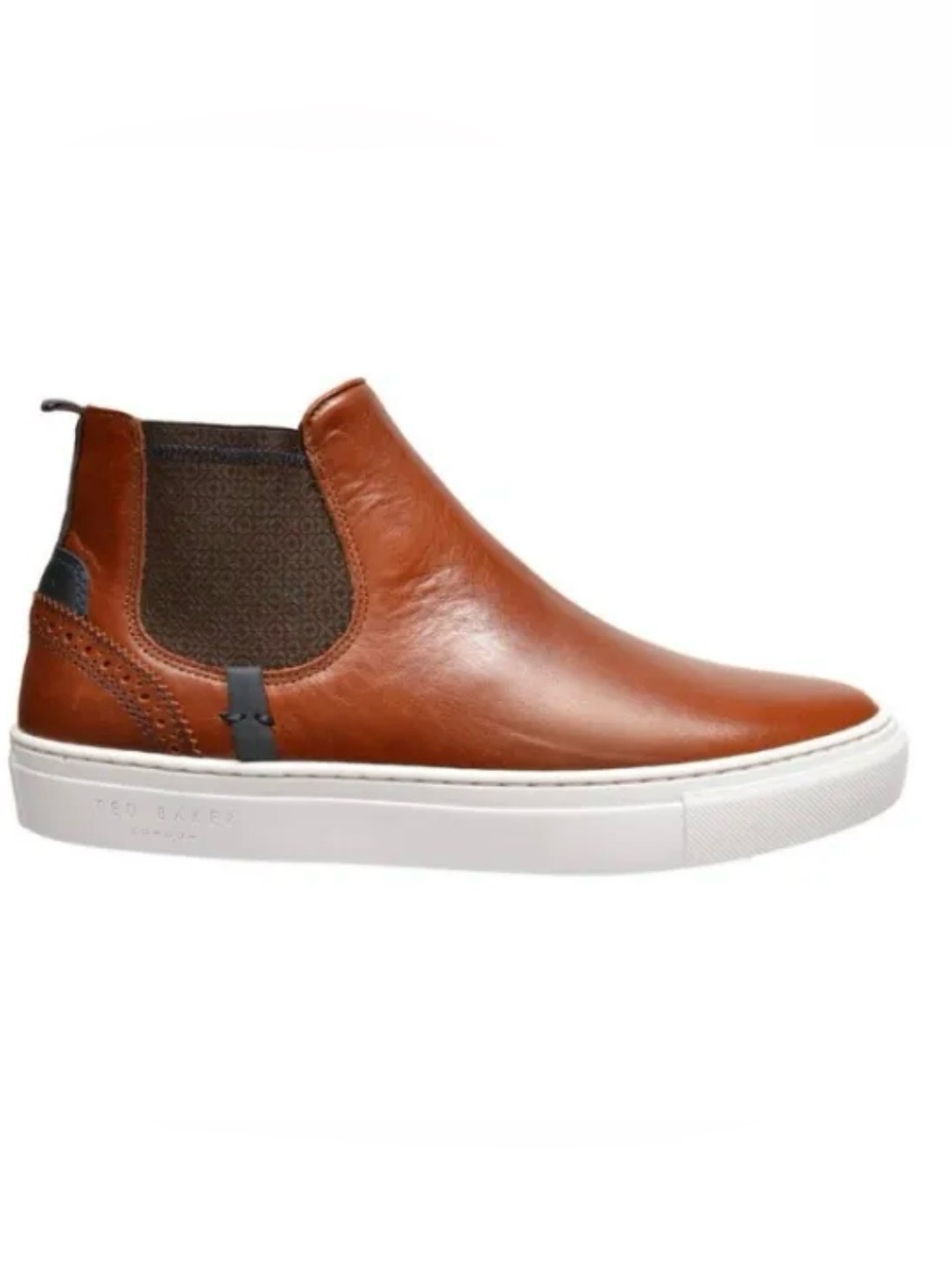 Ted Baker Men's Lykeen Sneakers Brown Leather Size Men Seven New Without Box